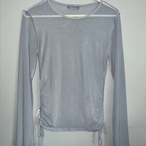 Grey Mesh Long sleeve